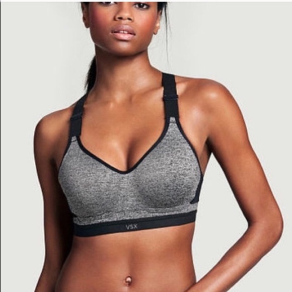 victoria secret grey sports bra